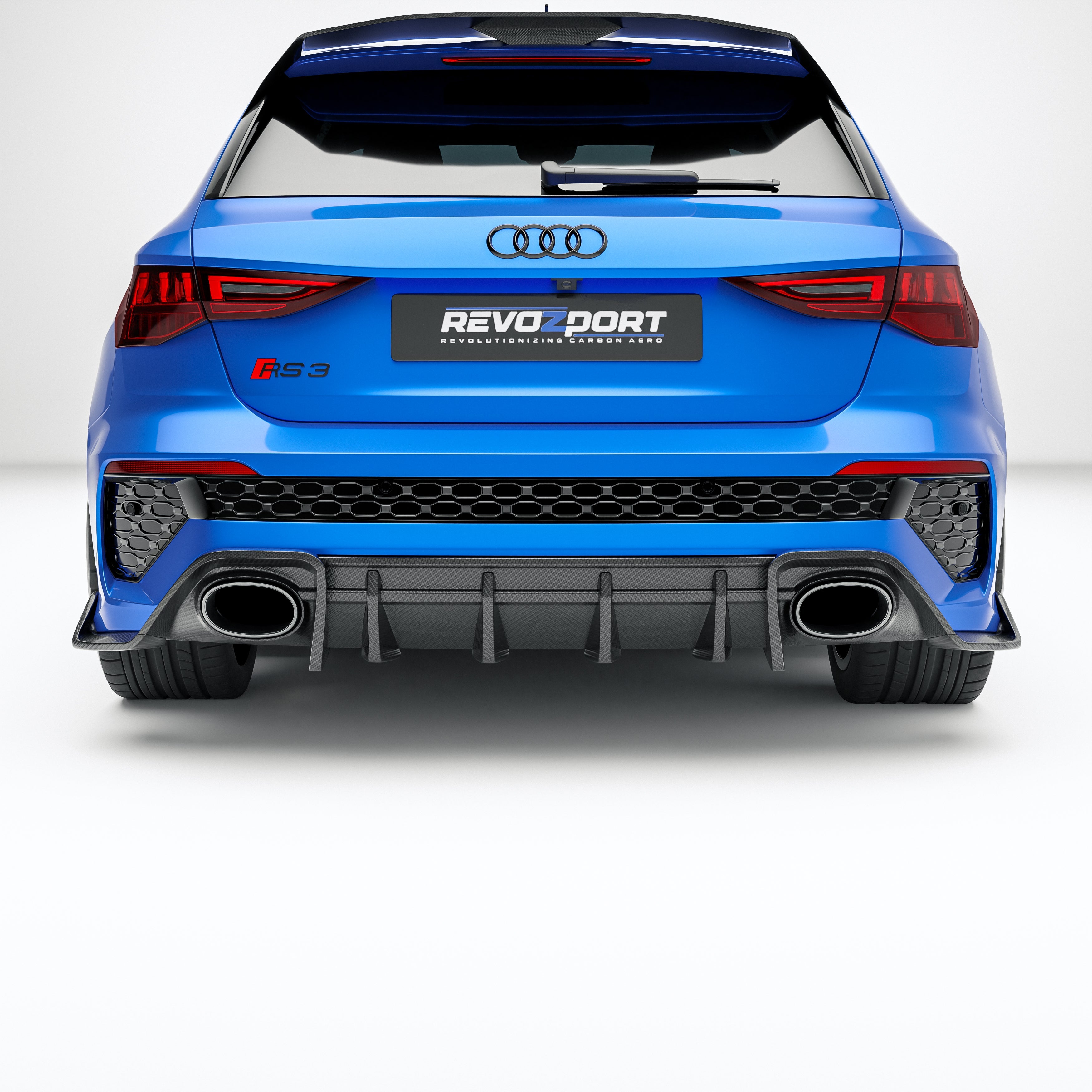 Carbon Fiber Rear Diffuser for Audi RS3 8Y Sportback 2021-2023