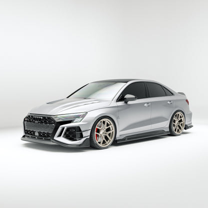 Carbon Fiber Front Bumper Canards for Audi RS3 8Y Sportback 2021-2023