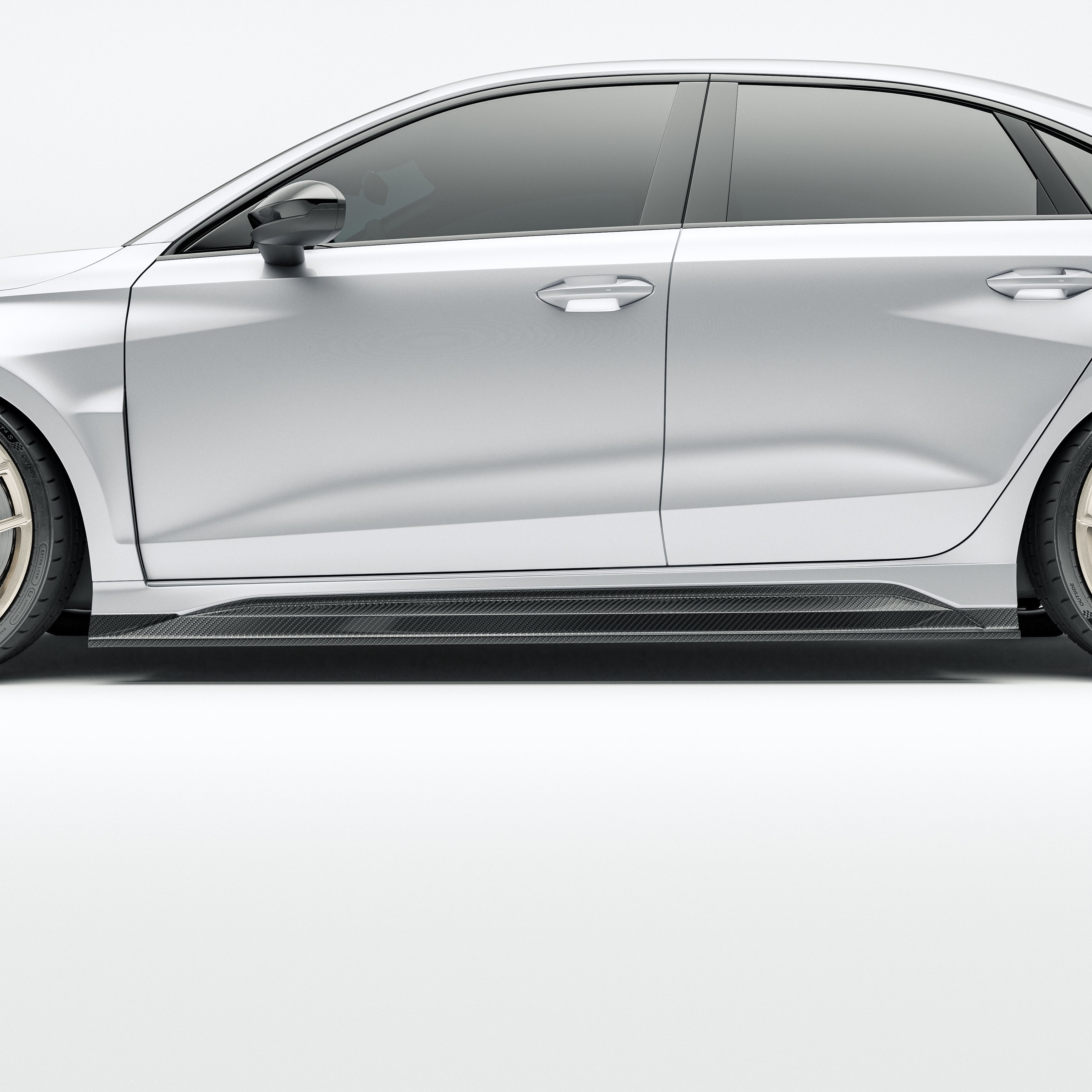 Carbon Fiber Side Skirts for Audi RS3 8Y Sportback 2021-2023