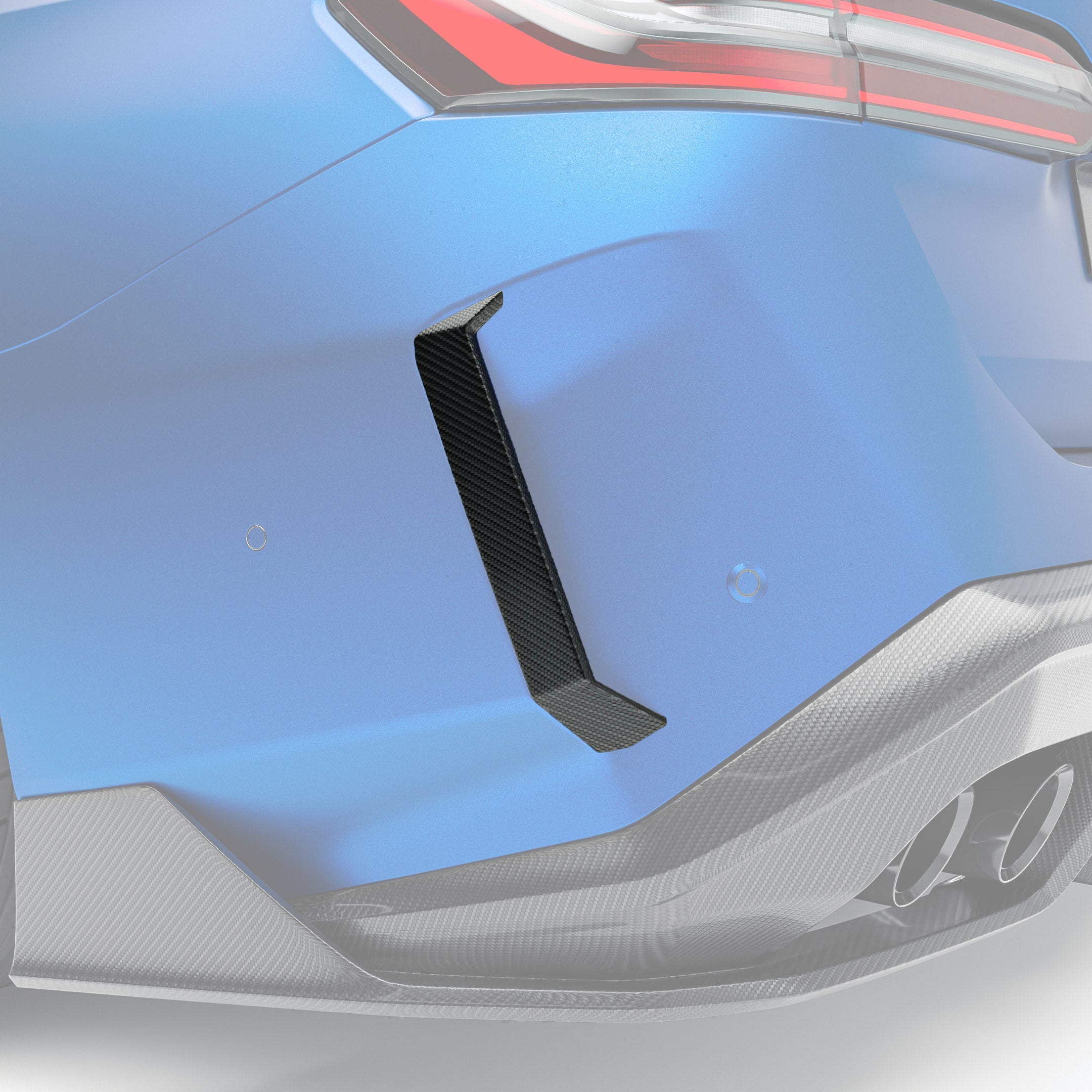 Carbon Fiber Rear Bumper Canards for BMW G90 G99 M5