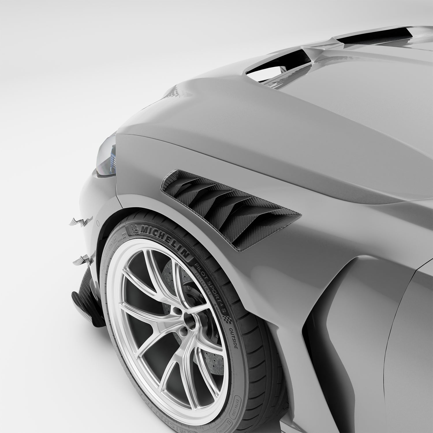 Carbon Fiber Side Fenders for BMW G80 G81 M3