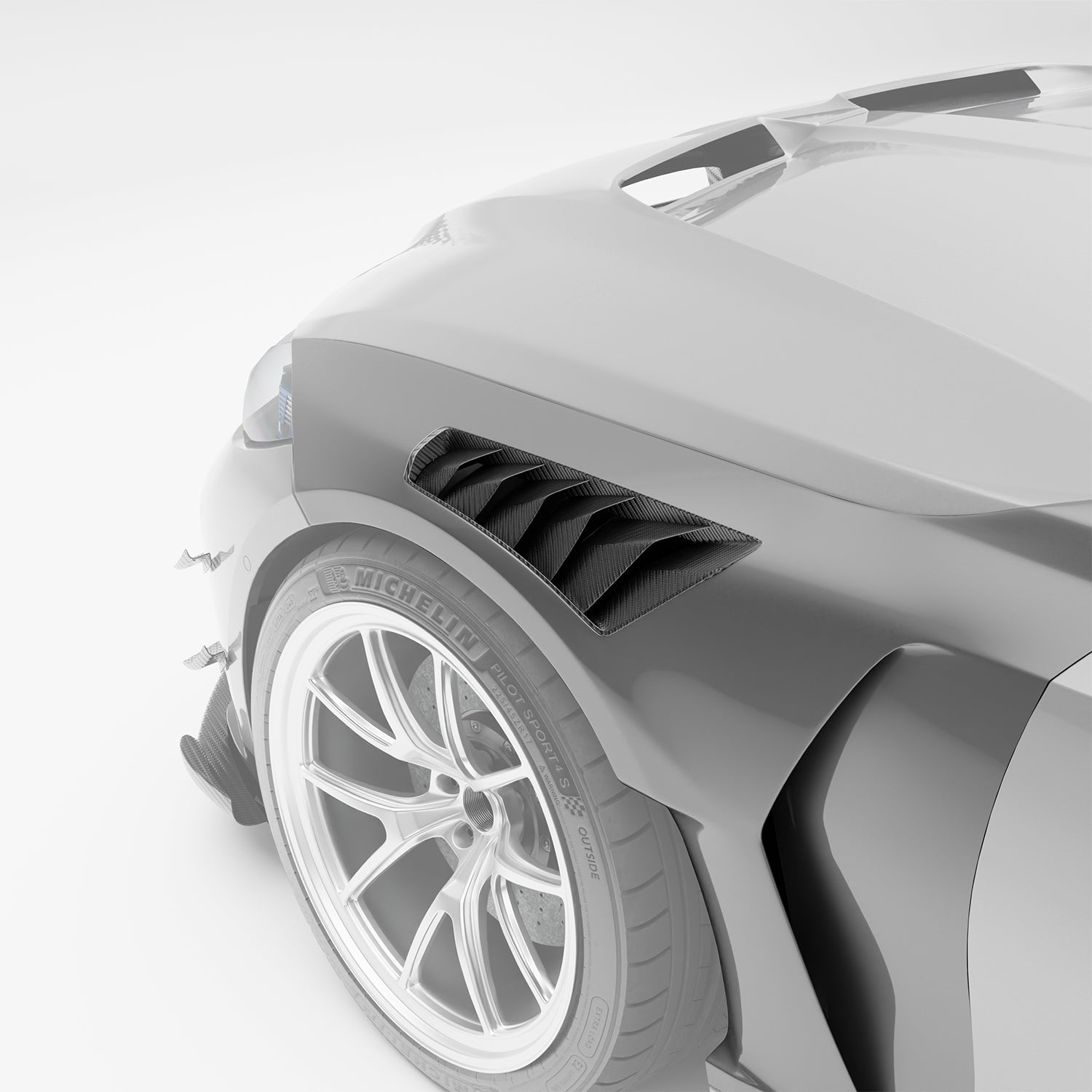 Carbon Fiber Side Fenders for BMW G80 G81 M3