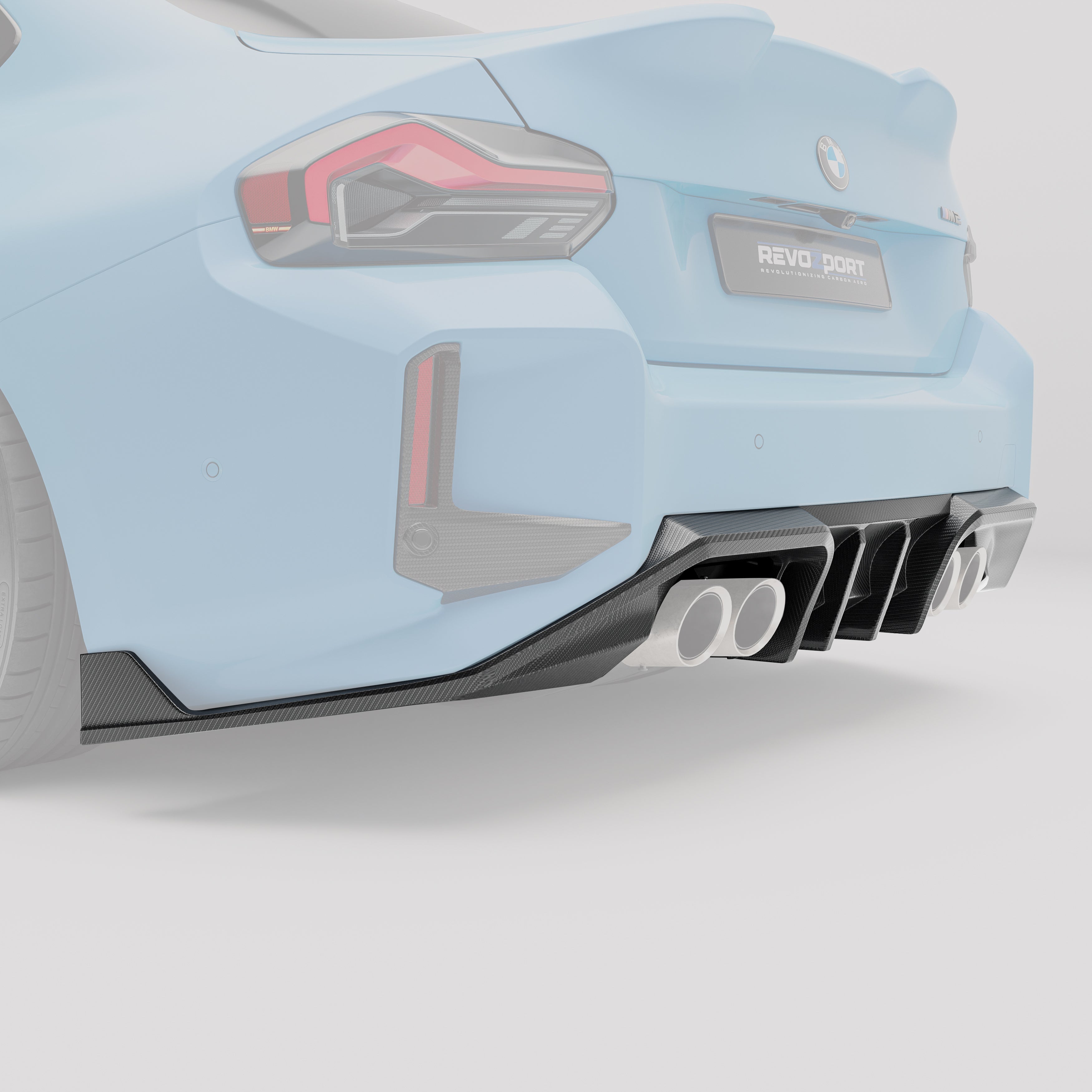 Carbon Fiber Rear Diffuser for BMW G87 M2