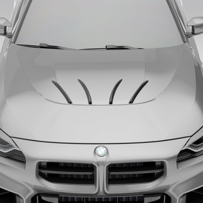 Carbon Fiber Hood Fins for BMW G87 M2