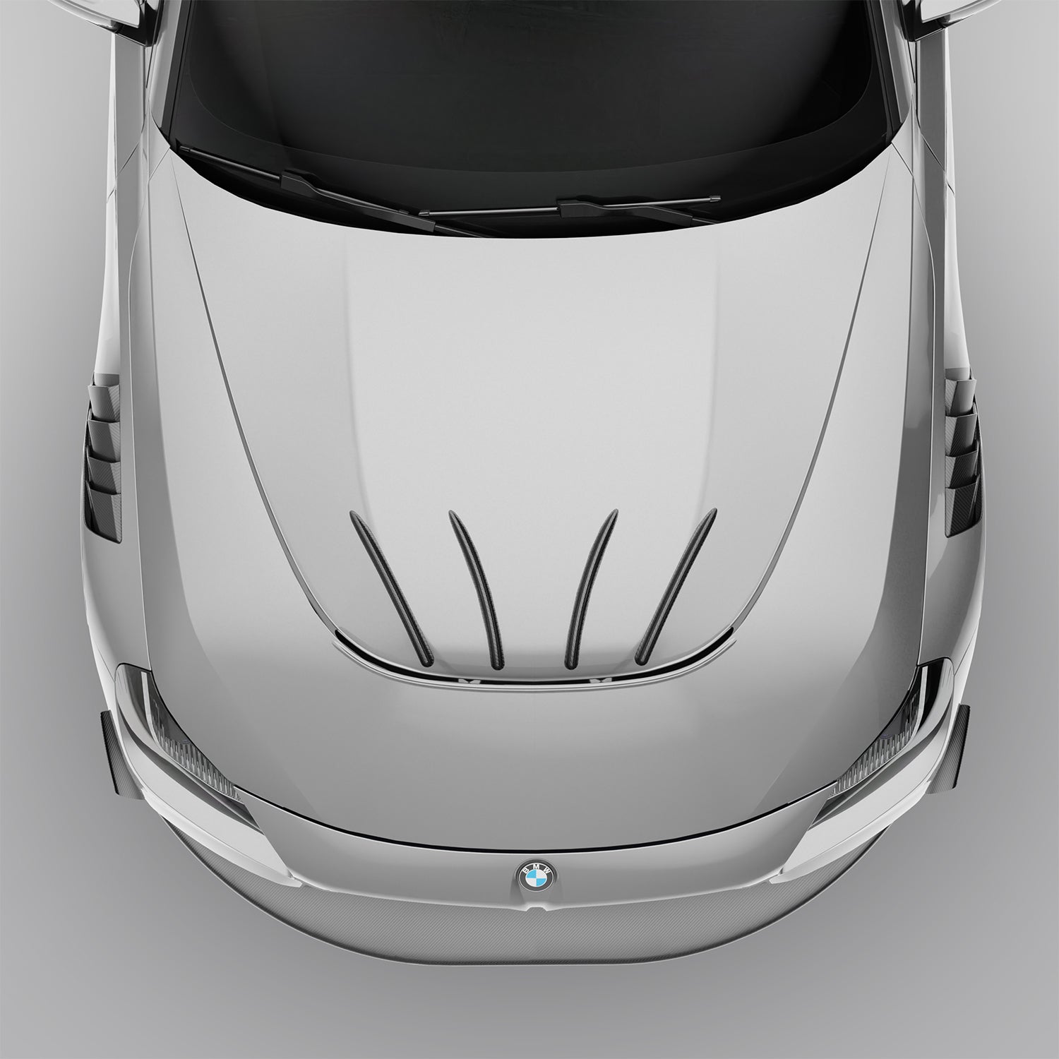 Carbon Fiber Hood Fins for BMW G87 M2