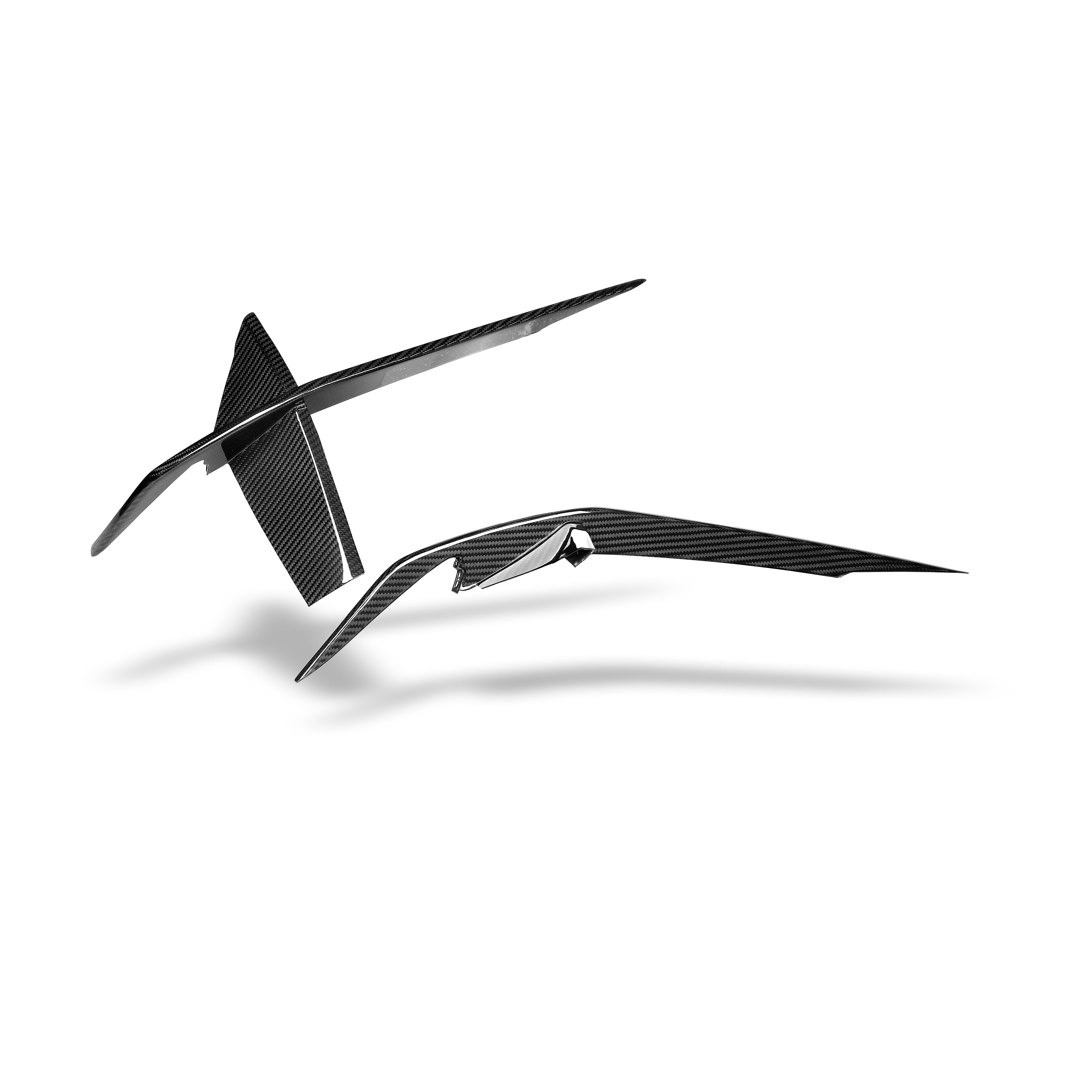 Carbon Fiber Front Bumper Canards for Audi RS6 RS7 C8