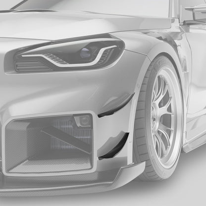 Carbon Fiber Front Bumper Canards for BMW G87 M2