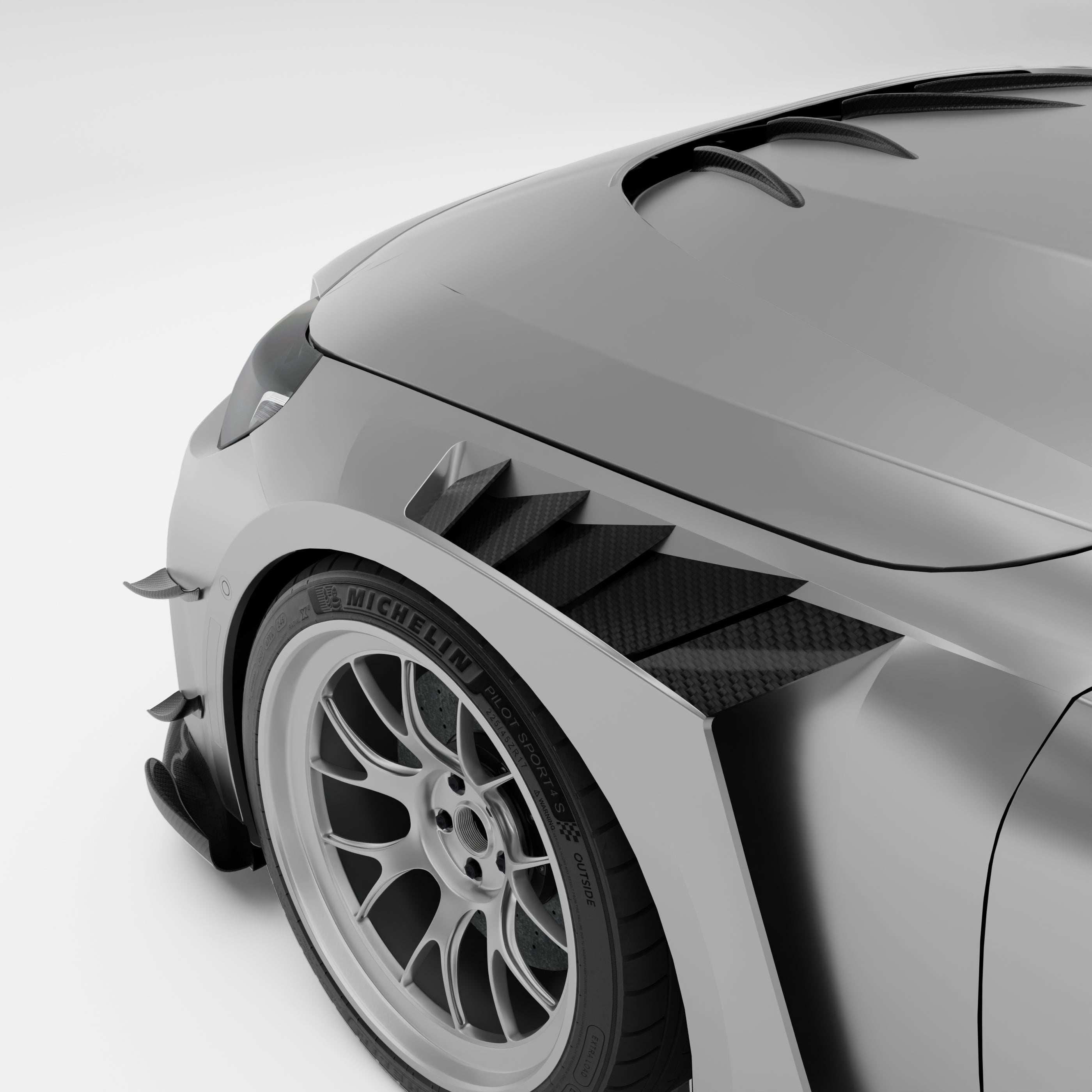 Carbon Fiber Side Fenders for BMW G87 M2