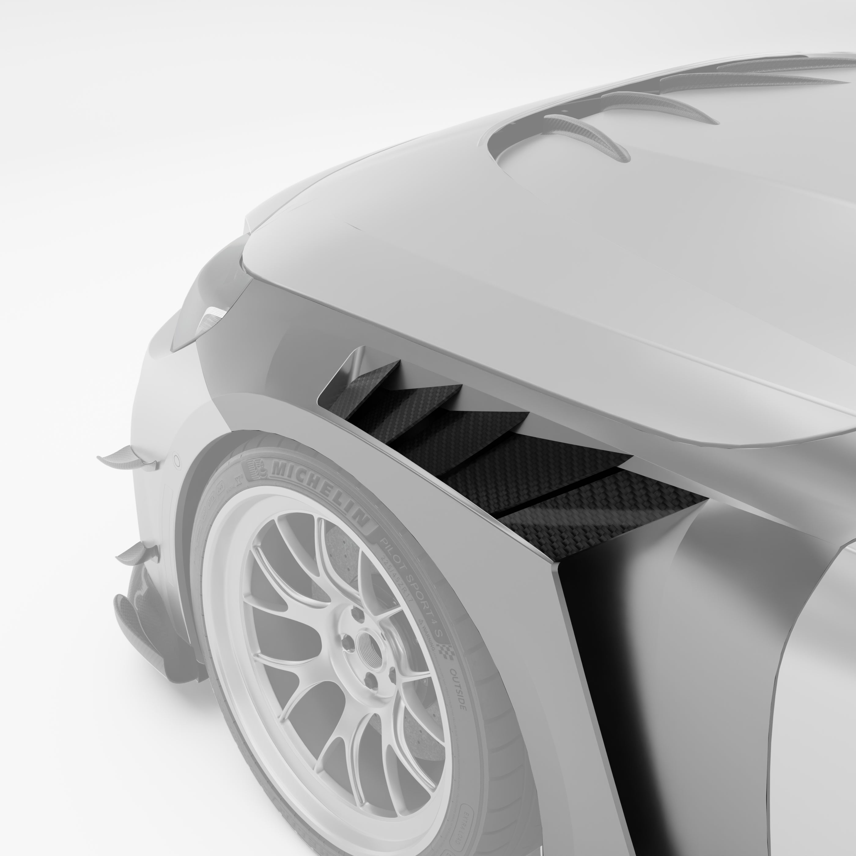 Carbon Fiber Side Fenders for BMW G87 M2