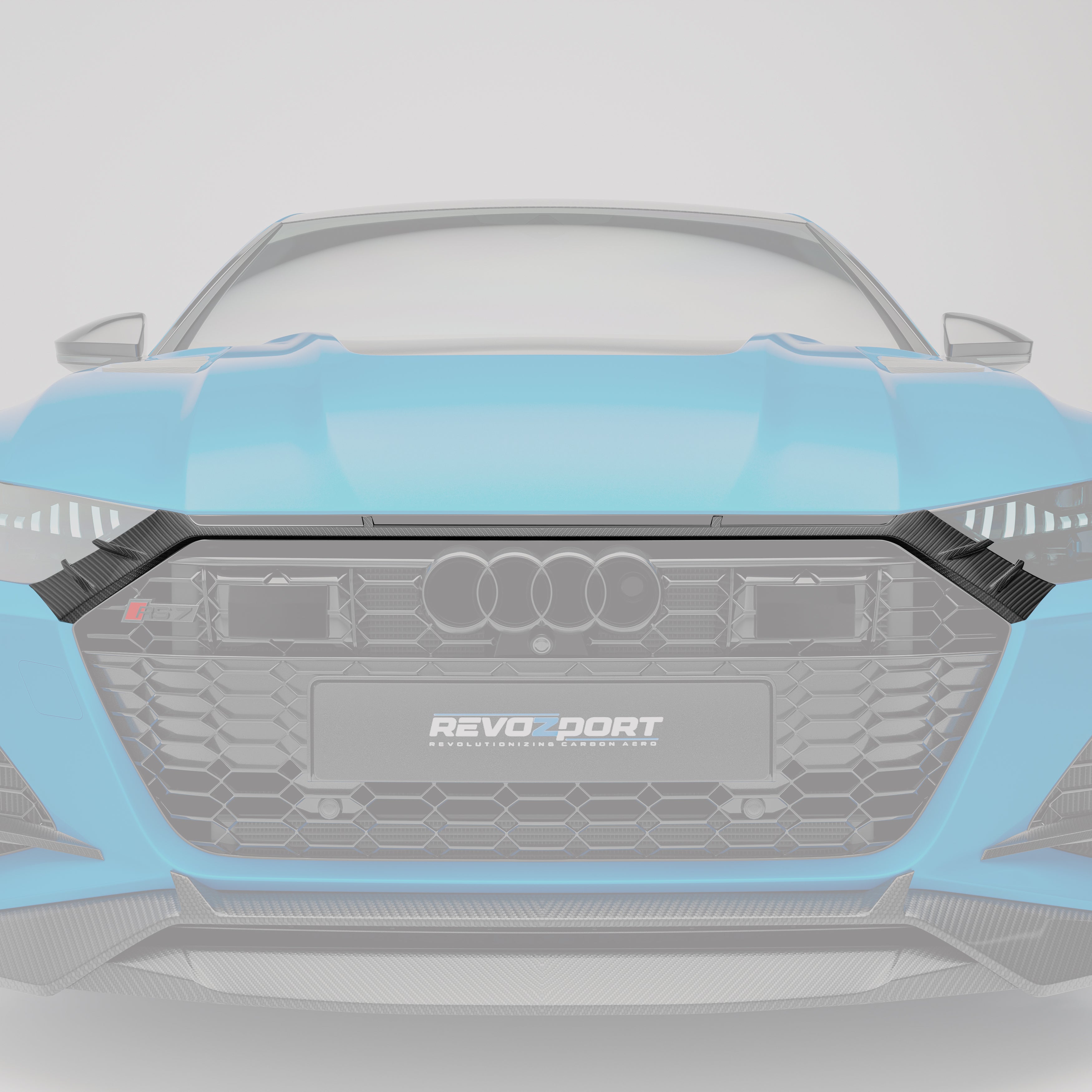 Carbon Fiber Front Grill Trim for Audi RS6 RS7 C8