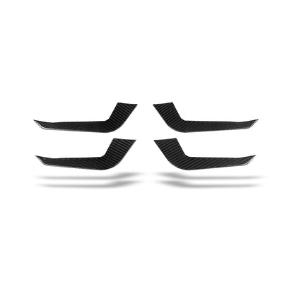 Carbon Fiber Front Bumper Canards for Audi RS5 B9.5 Sportback