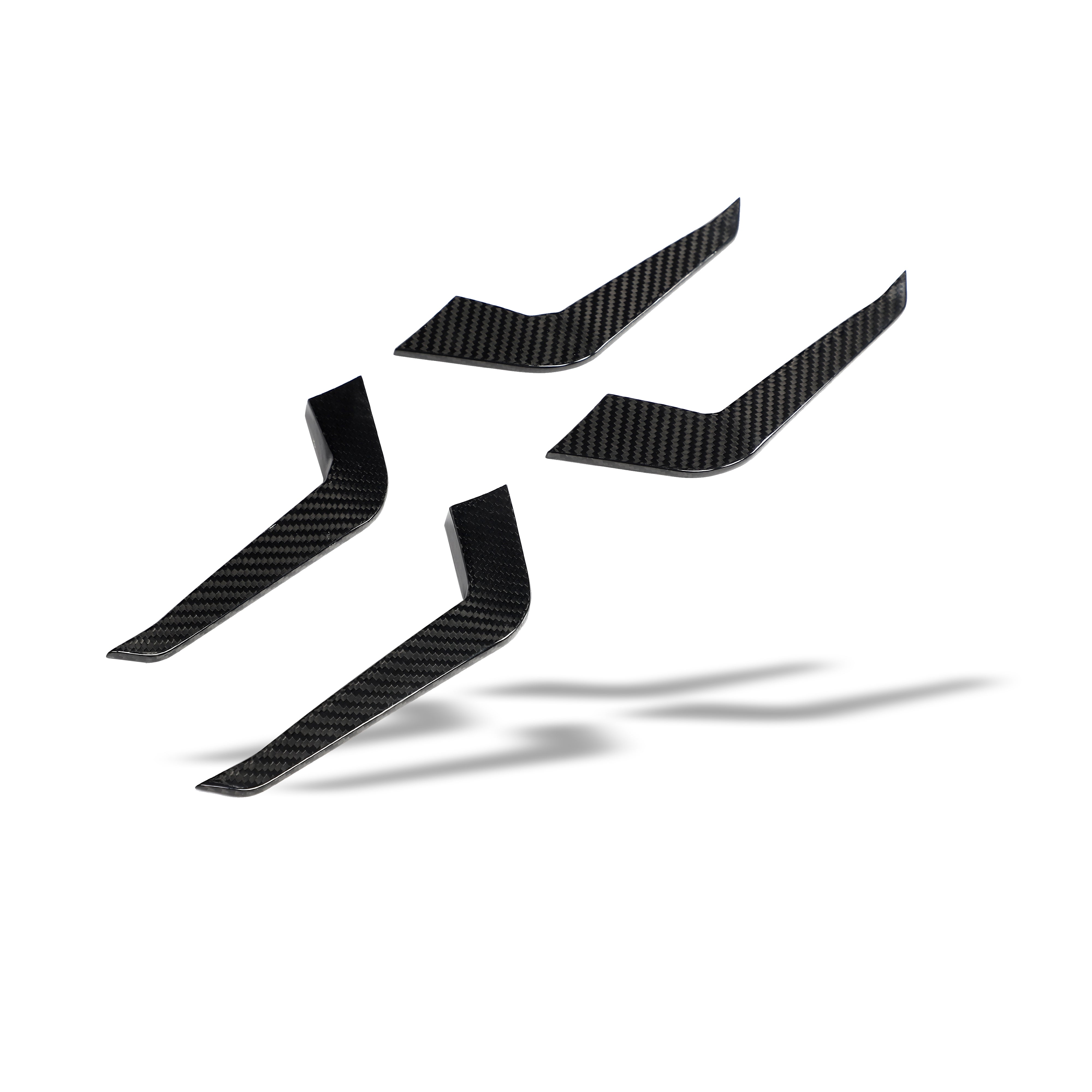 Carbon Fiber Front Bumper Canards for Audi RS4 B9.5 Avant
