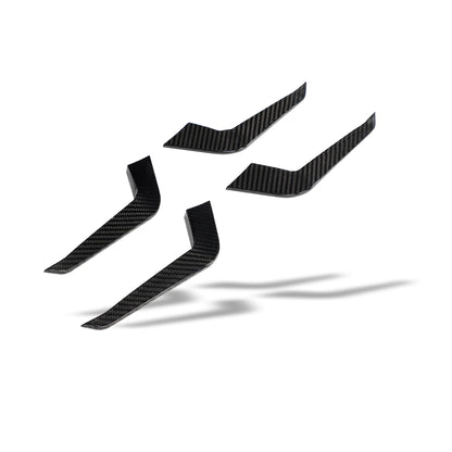 Carbon Fiber Front Bumper Canards for Audi RS4 B9.5 Avant