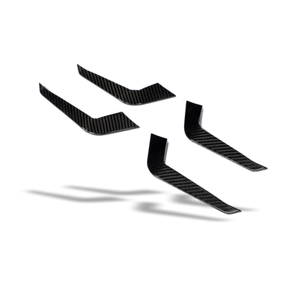 Carbon Fiber Front Bumper Canards for Audi RS4 B9.5 Avant