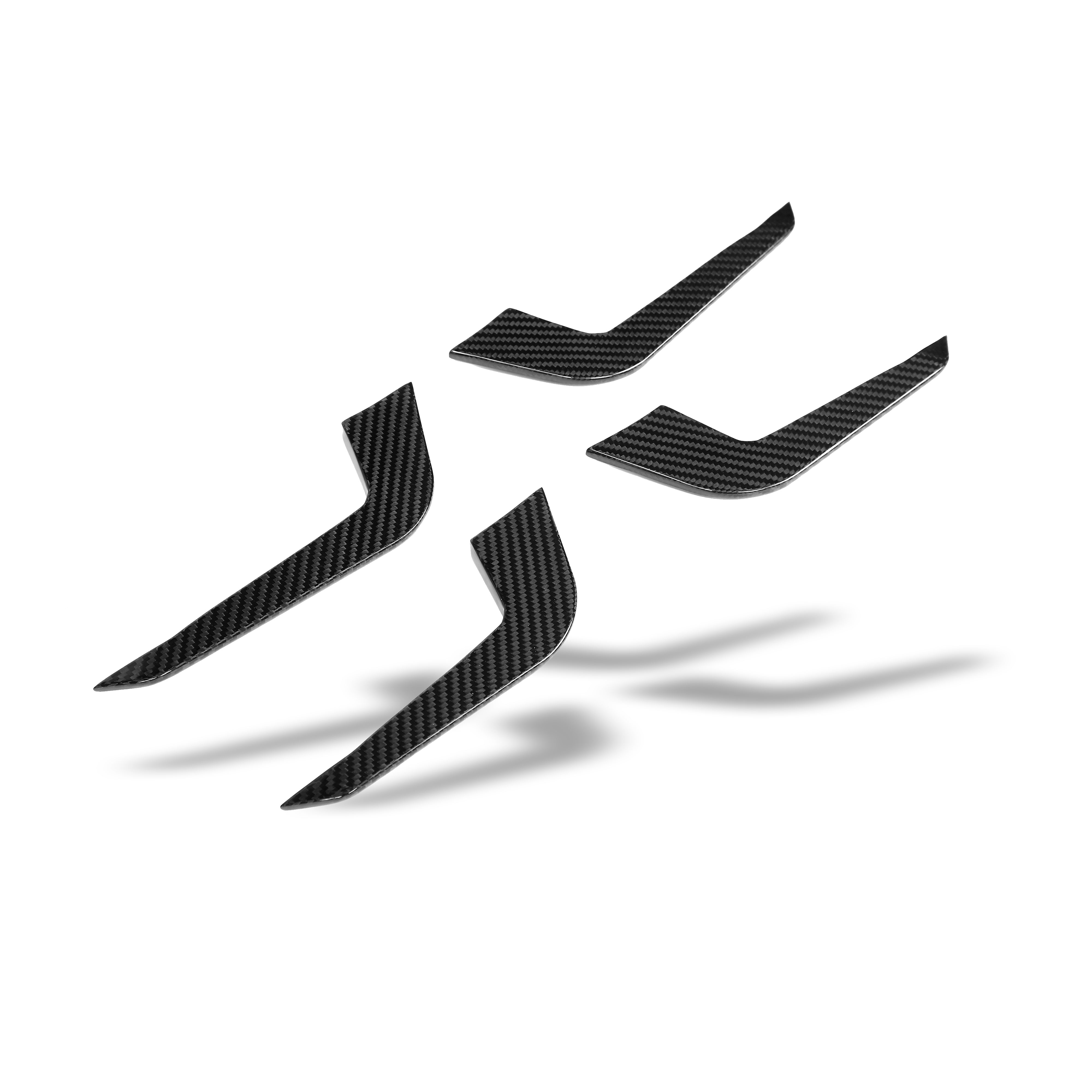 Carbon Fiber Front Bumper Canards for Audi RS5 B9.5 Sportback