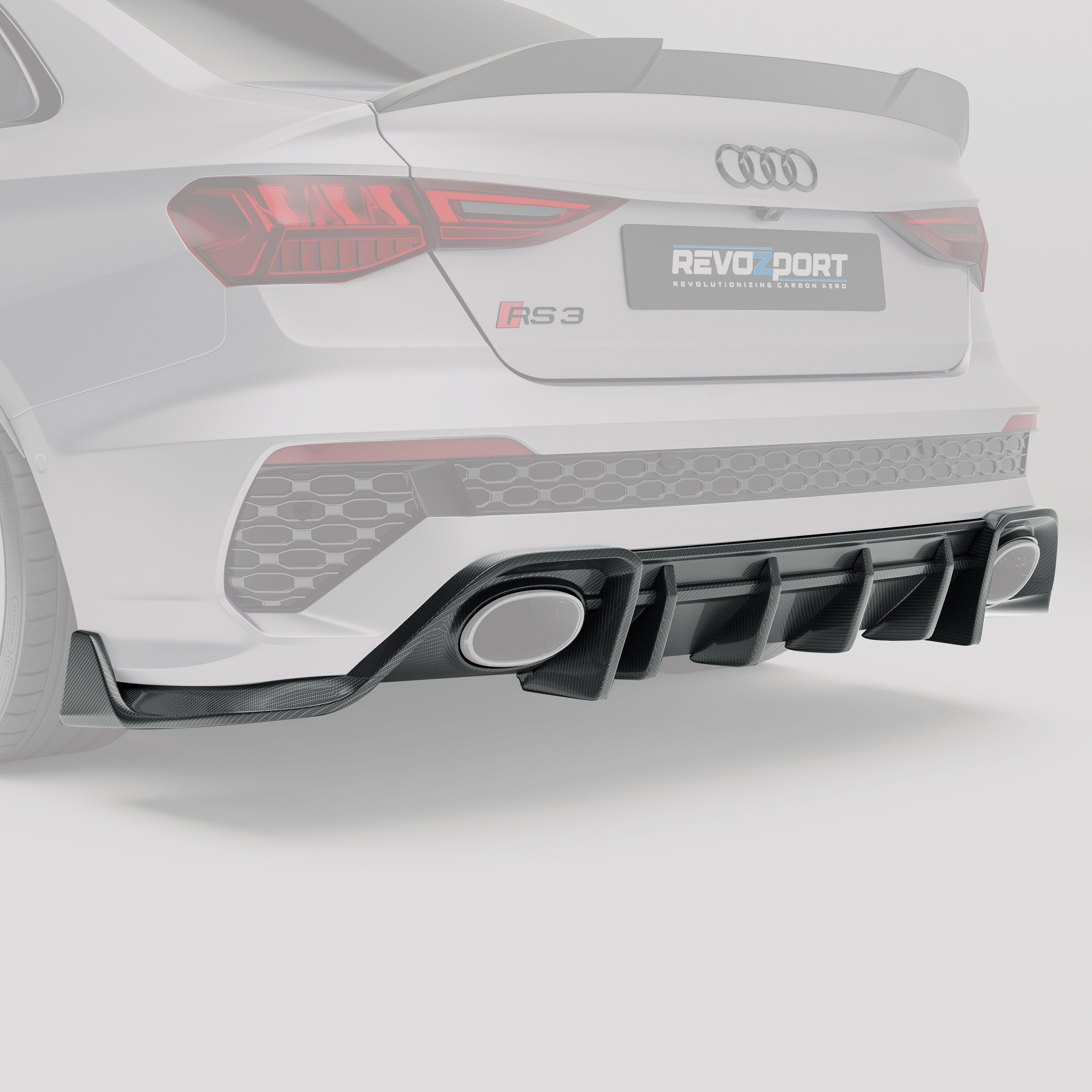 Carbon Fiber Rear Diffuser for Audi RS3 8Y Limousine