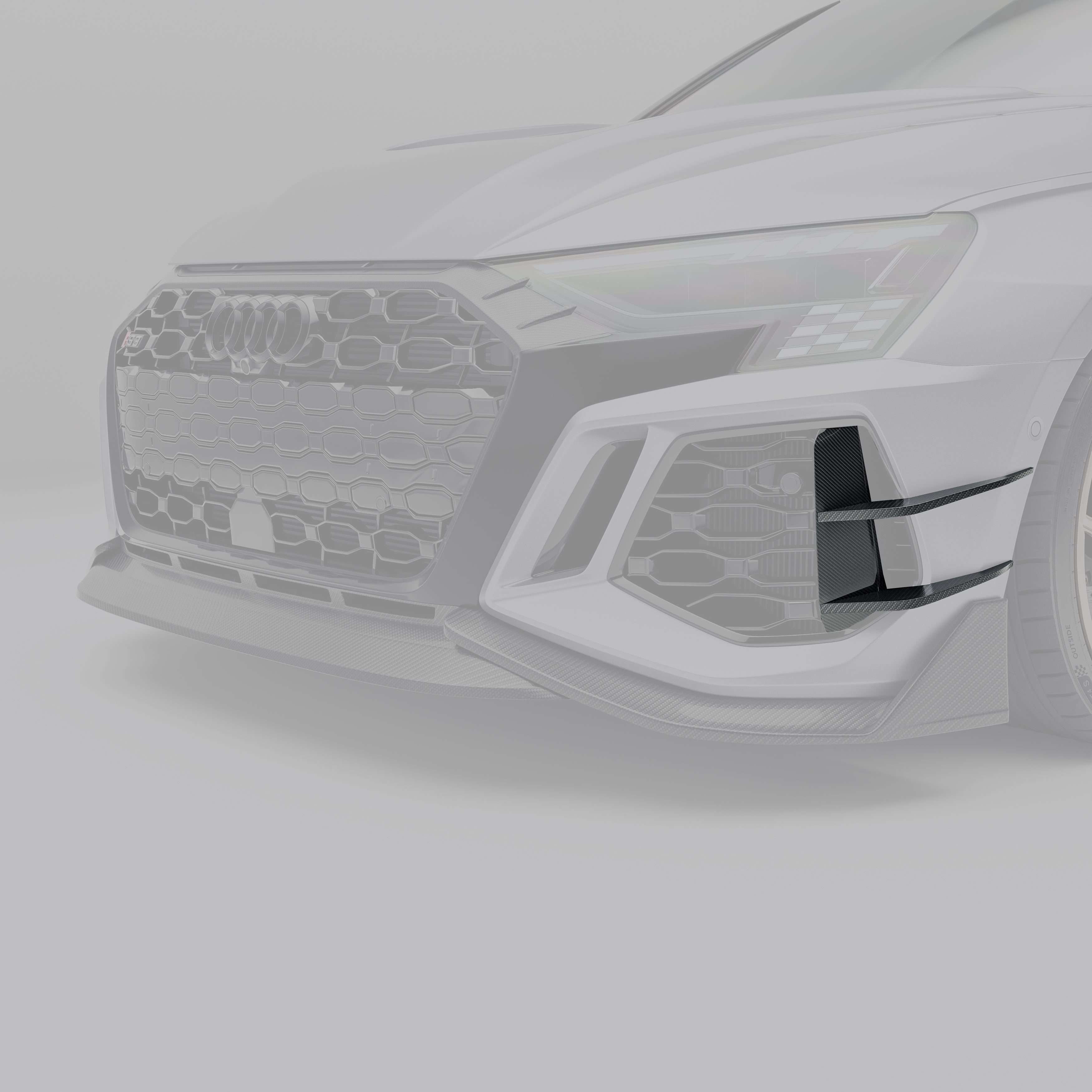 Carbon Fiber Front Bumper Canards for Audi RS3 8Y Sportback 2021-2023