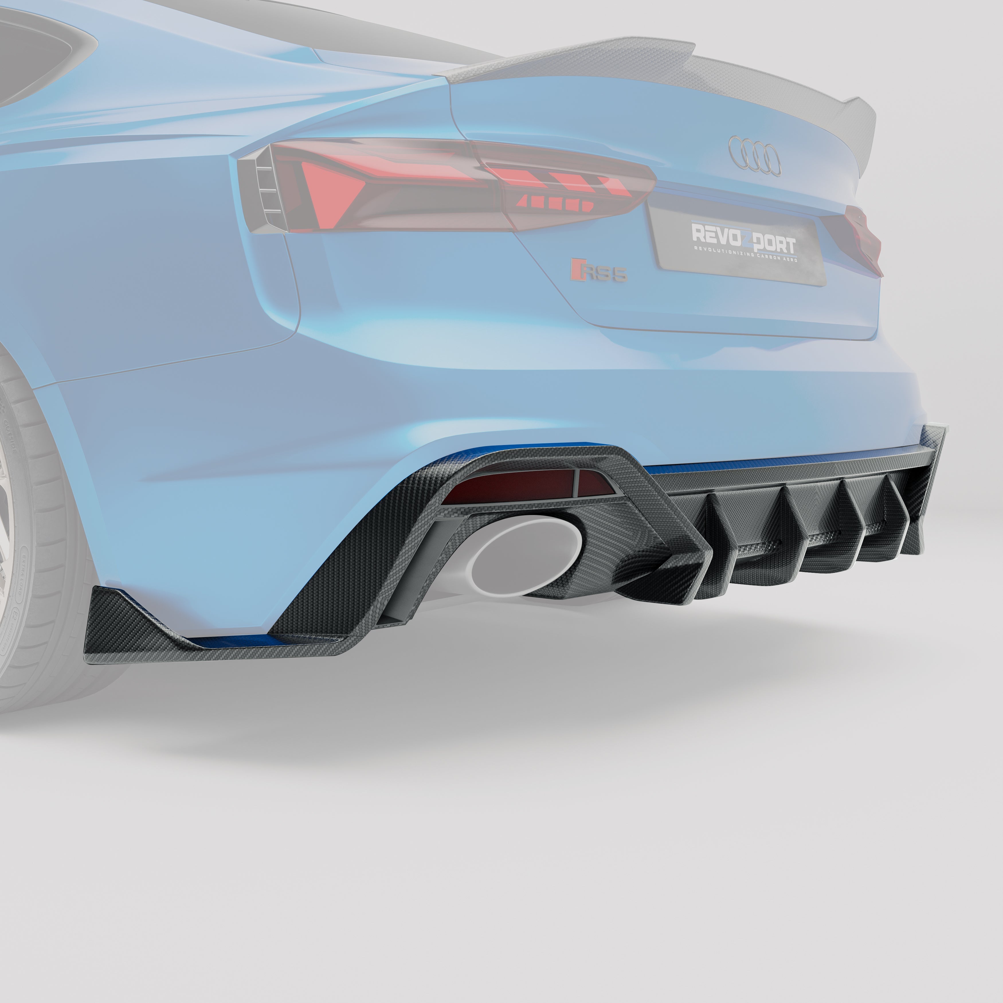 Carbon Fiber Rear Diffuser for Audi RS5 B9.5 Sportback