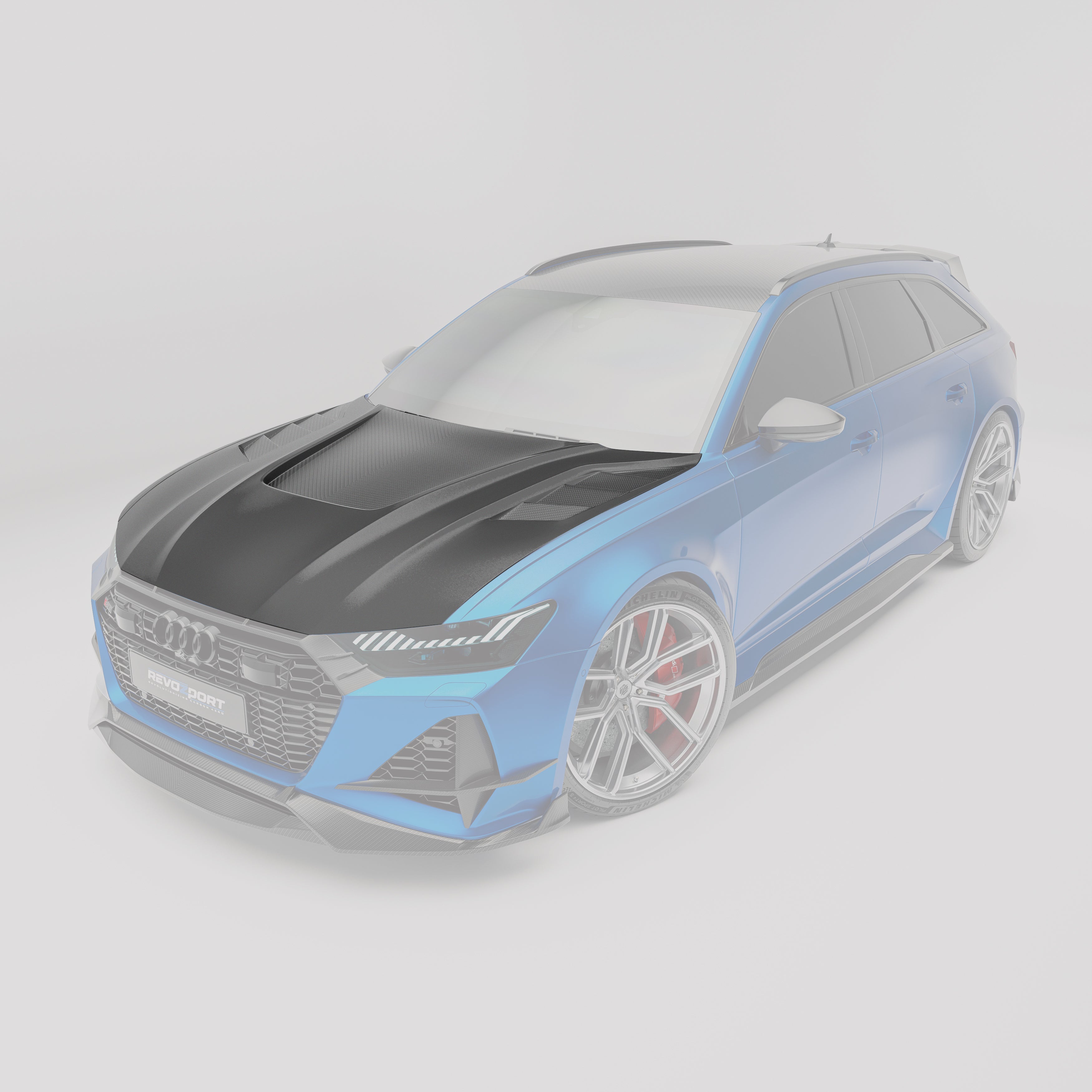Carbon Fiber Front Hood for Audi RS6 C8