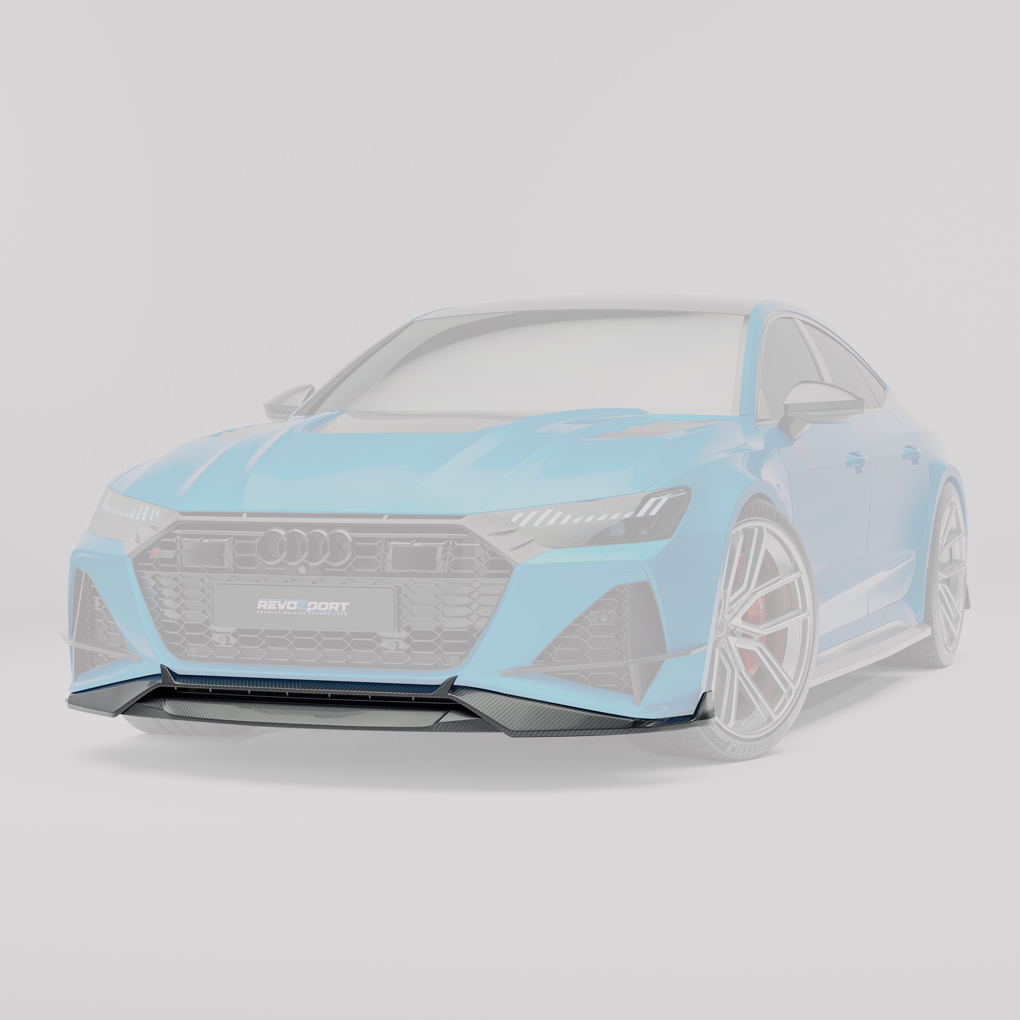 Carbon Fiber Front Lip Diffuser for Audi RS6 RS7 C8